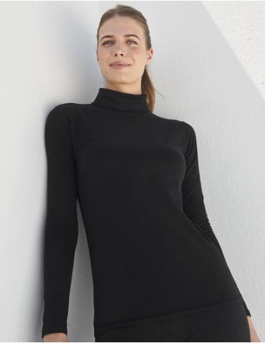 SFC-SK125-Womens Feel Good Stretch Roll Neck Top